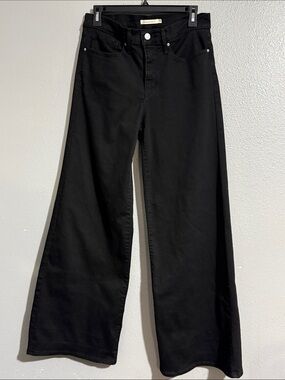 Levi's Black Wide-Leg Flare Jeans